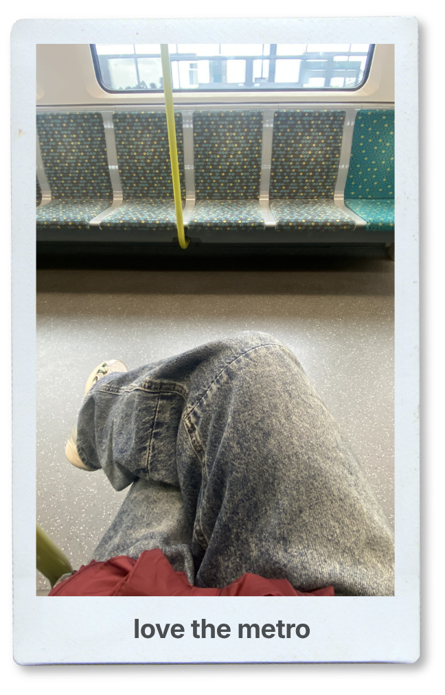 Sitting on Metro